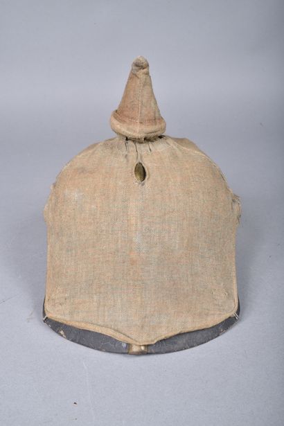 Prusse. Couvre casque à pointe de troupe...