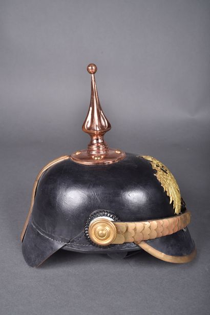 Casque à pointe pour officier du Reich, gendarme,...