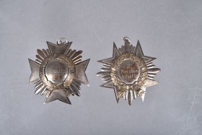 ALLEMAGNE. Lot composé de deux beaux prix...