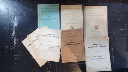 Lot de 10 manuels techniques sur les véhicules...