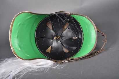 Casque de Reiter Saxon, rosaces de type officier,...