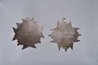 ALLEMAGNE. Lot composé de deux beaux prix...