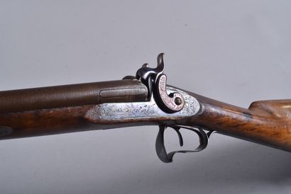 Fusil à percussion vers 1820.
Deux canons...