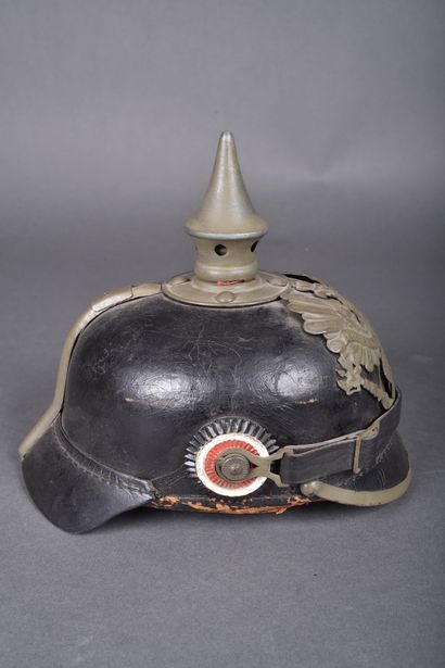 Casque à pointe mod 15 pour la Prusse, belle...