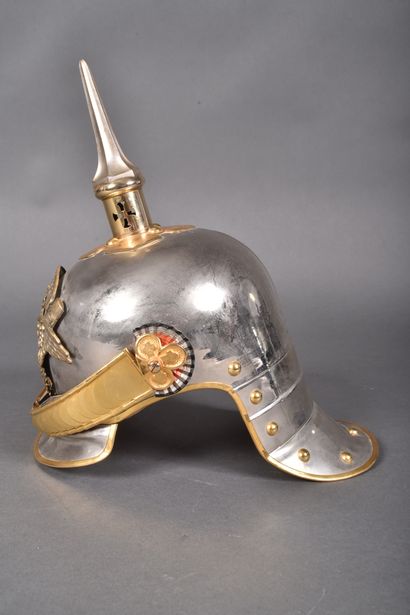 Casque à pointe d'officier du 1er Cuirassier,...