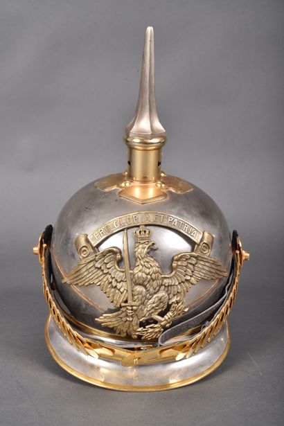 Casque à pointe d'officier du 1er Cuirassier,...