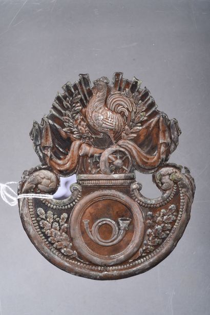 Plaque de shako mod 1830 de chasseur. BE...