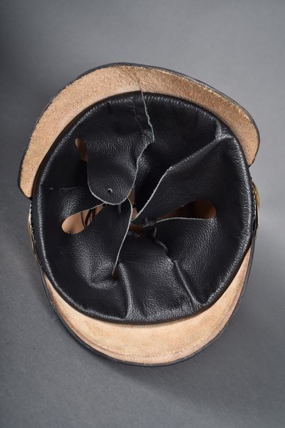 Shako de type officier avec plaque du Wurtemberg,...