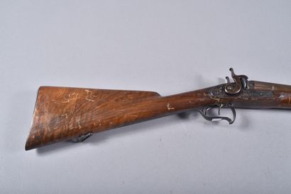 Fusil à percussion vers 1820.
Deux canons...