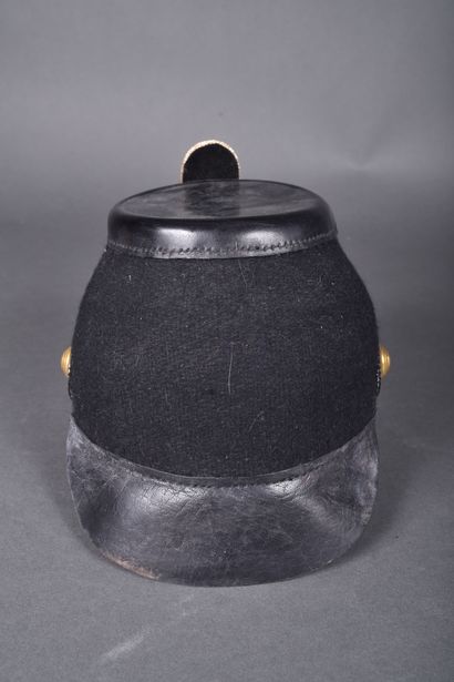 Shako d’officier Prussien, fût recouvert...