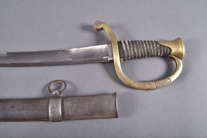 Sabre d’officier de troupe de canonniers...
