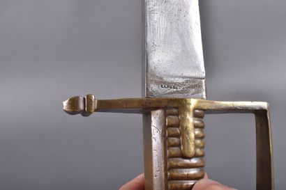 Sabre briquet vers 1792.
Monture monobloc...