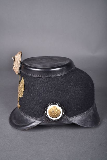 Shako d’officier Prussien, fût recouvert...