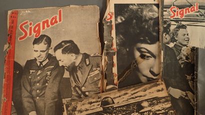 7 numéros de la revue de propagande allemande...