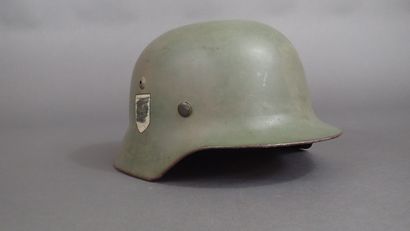 Casque allemand mod 40, complet de son intérieur,...
