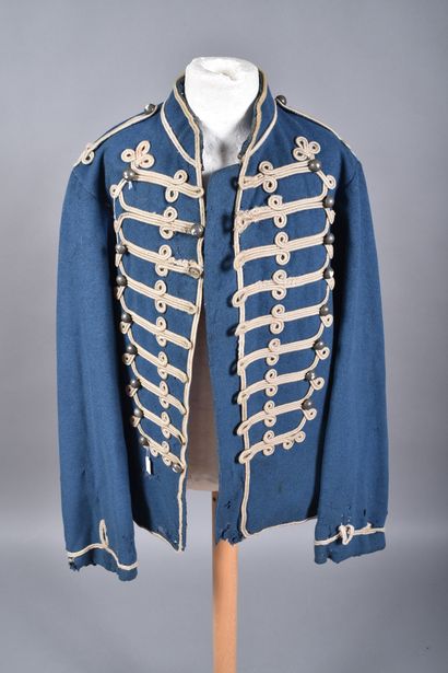 Dolman 1874 troupe de hussard en drap bleu...