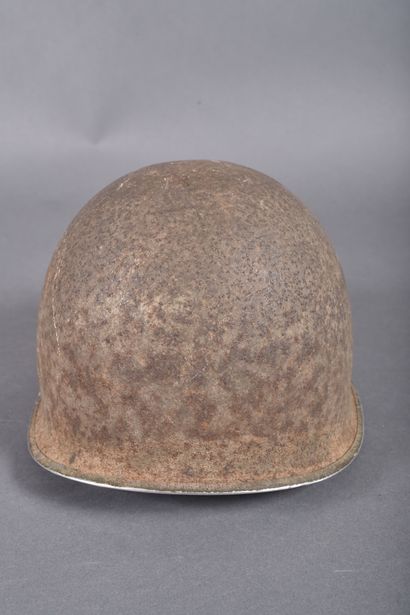 Casque US M1. Coque en acier peint, jonc...