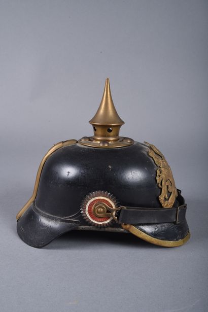 Bavière. Casque à pointe mod 1895 de troupe....