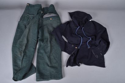 Lot: un pantalon de coupe britannique en...