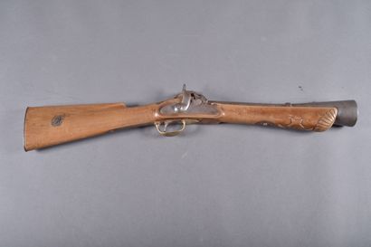 Fusil tromblon ottoman.
Canon à pans puis...