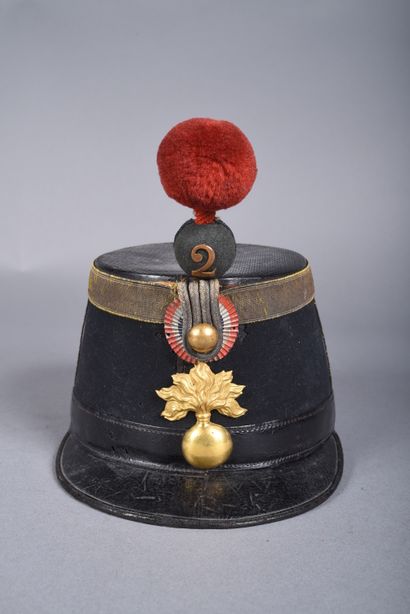 Shako d’officier d’infanterie mod 1874. Fût...