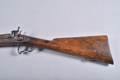 Fusil à percussion vers 1820.
Deux canons...