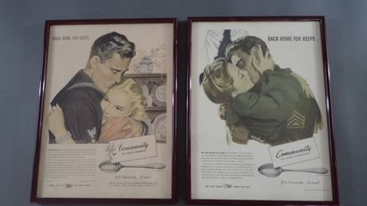 Deux publicités américaines «Back Home for...