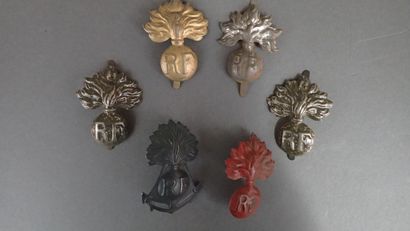 Emblèmes pour casques Adrian, 6 pièces.