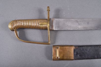 Sabre briquet vers 1792.
Monture monobloc...