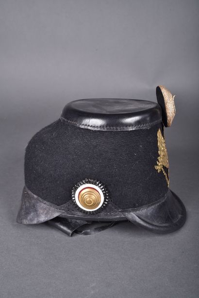 Shako d’officier Prussien, fût recouvert...