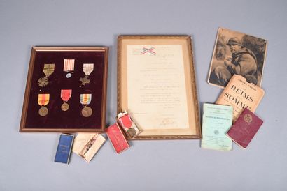 Lot d’un poilu mitrailleur au 319e régiment...