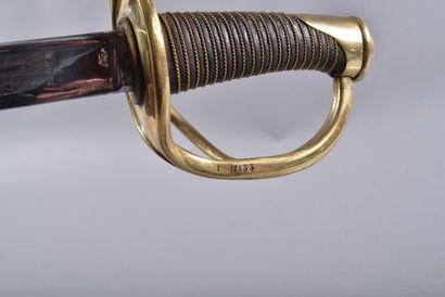 Sabre de cavalerie légère modèle 1816.
Monture...