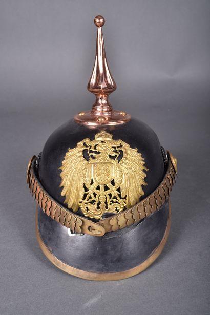 Casque à pointe pour officier du Reich, gendarme,...