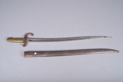 France. Sabre baïonnette Mle 1866 Chassepot...