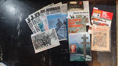 Lot de revues et livres sur les deux guerres...
