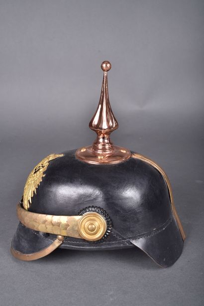 Casque à pointe pour officier du Reich, gendarme,...