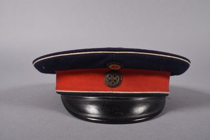 Prusse. Casquette d’officier, feldmütze mod...