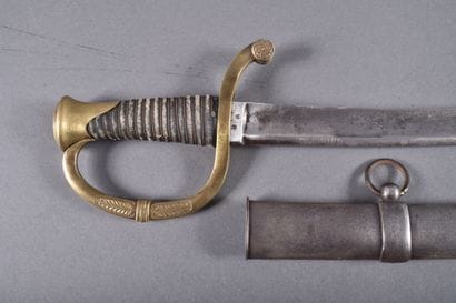 Sabre d’officier de troupe de canonniers...