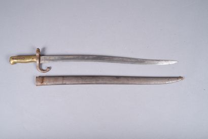 France. Sabre baïonnette Mle 1866 Chassepot...