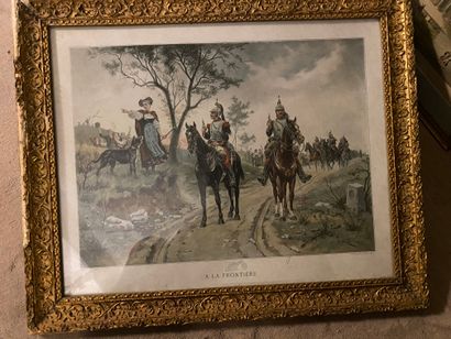 Jazet. Les Cuirassiers éclaireurs avec de...