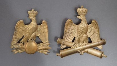 Lot de deux refrappes anciennes à l’aigle....