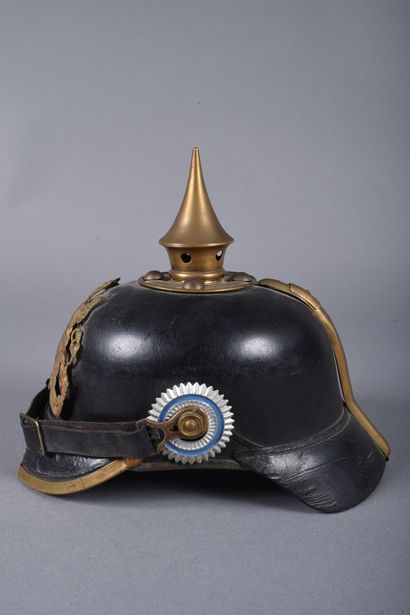Bavière. Casque à pointe mod 1895 de troupe....