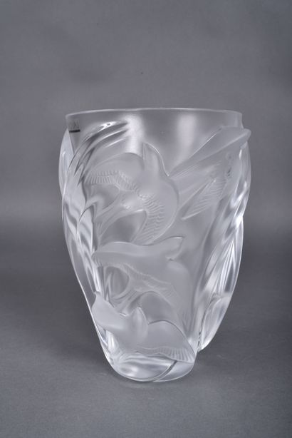 LALIQUE France. Satin-finish molded pressed...
