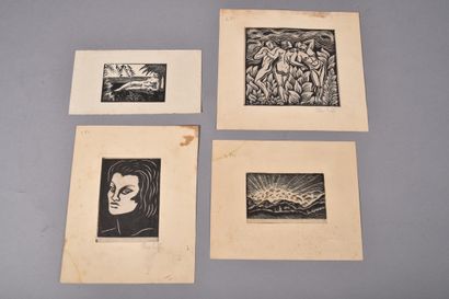 Ellen Luft, 20th-century German school. Four...