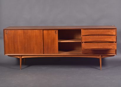 OSWALD VERMAERCKE for V-Form. Teak sideboard...