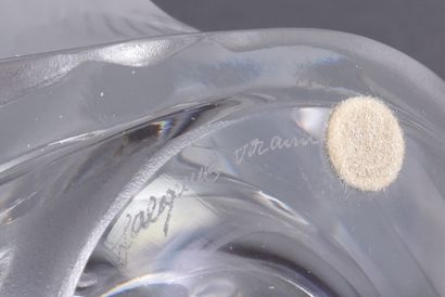 LALIQUE France. Satin-finish molded pressed...
