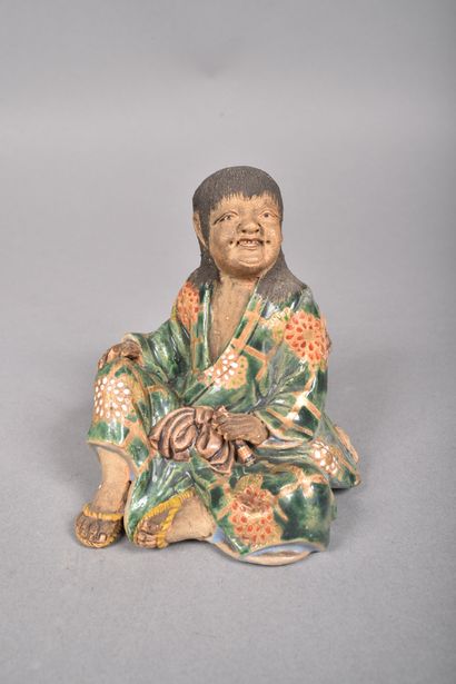 Japan, Taisho-Showa period
Two polychrome...