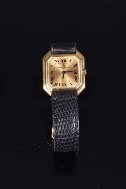 BAUME ET MERCIER. Ladies' wristwatch, square...