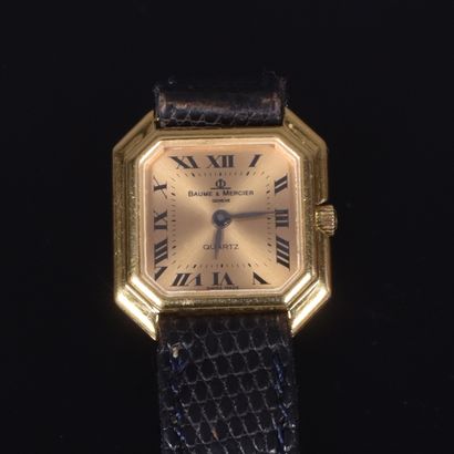 BAUME ET MERCIER. Ladies' wristwatch, square...