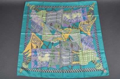 HERMES. Silk twill 
